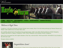 Tablet Screenshot of haylofarms.com